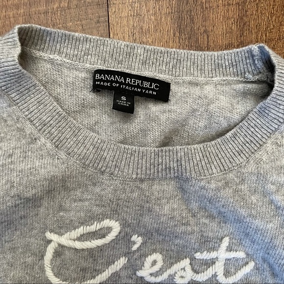 2 banana republic wool sweaters small gray green - Picture 8 of 11